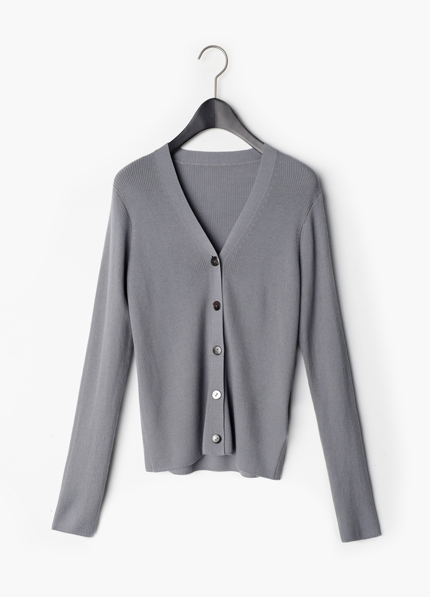 經典合身質感美麗諾開襟衫