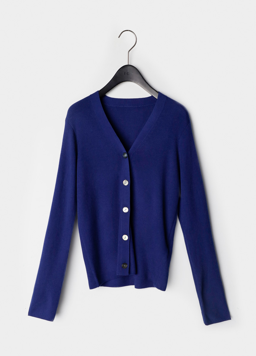 經典合身質感美麗諾開襟衫