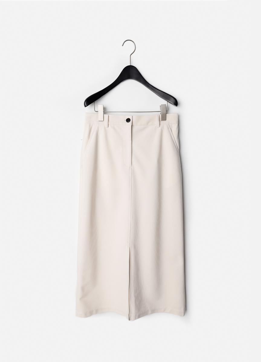 燈芯絨直筒窄裙