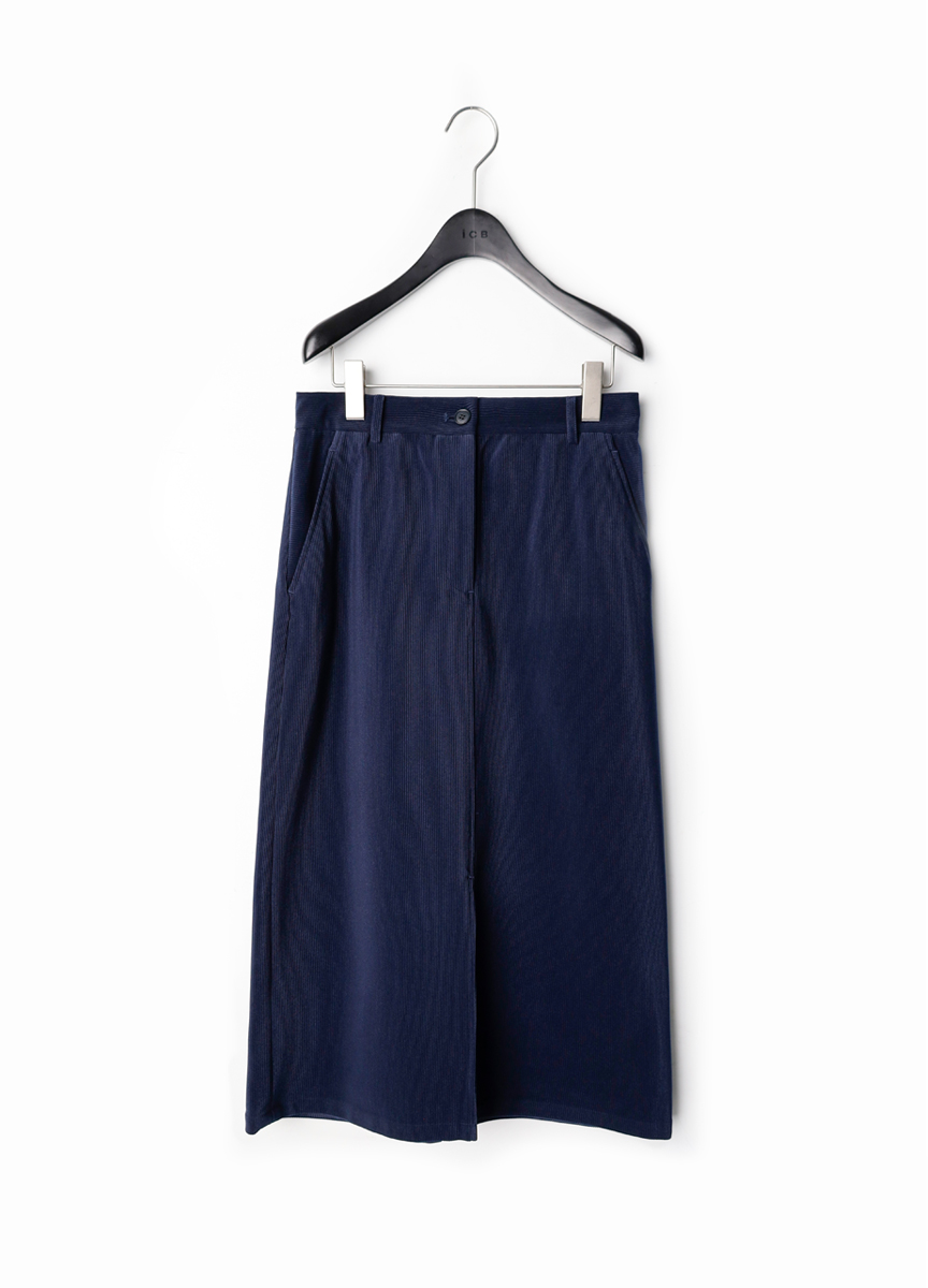 燈芯絨直筒窄裙