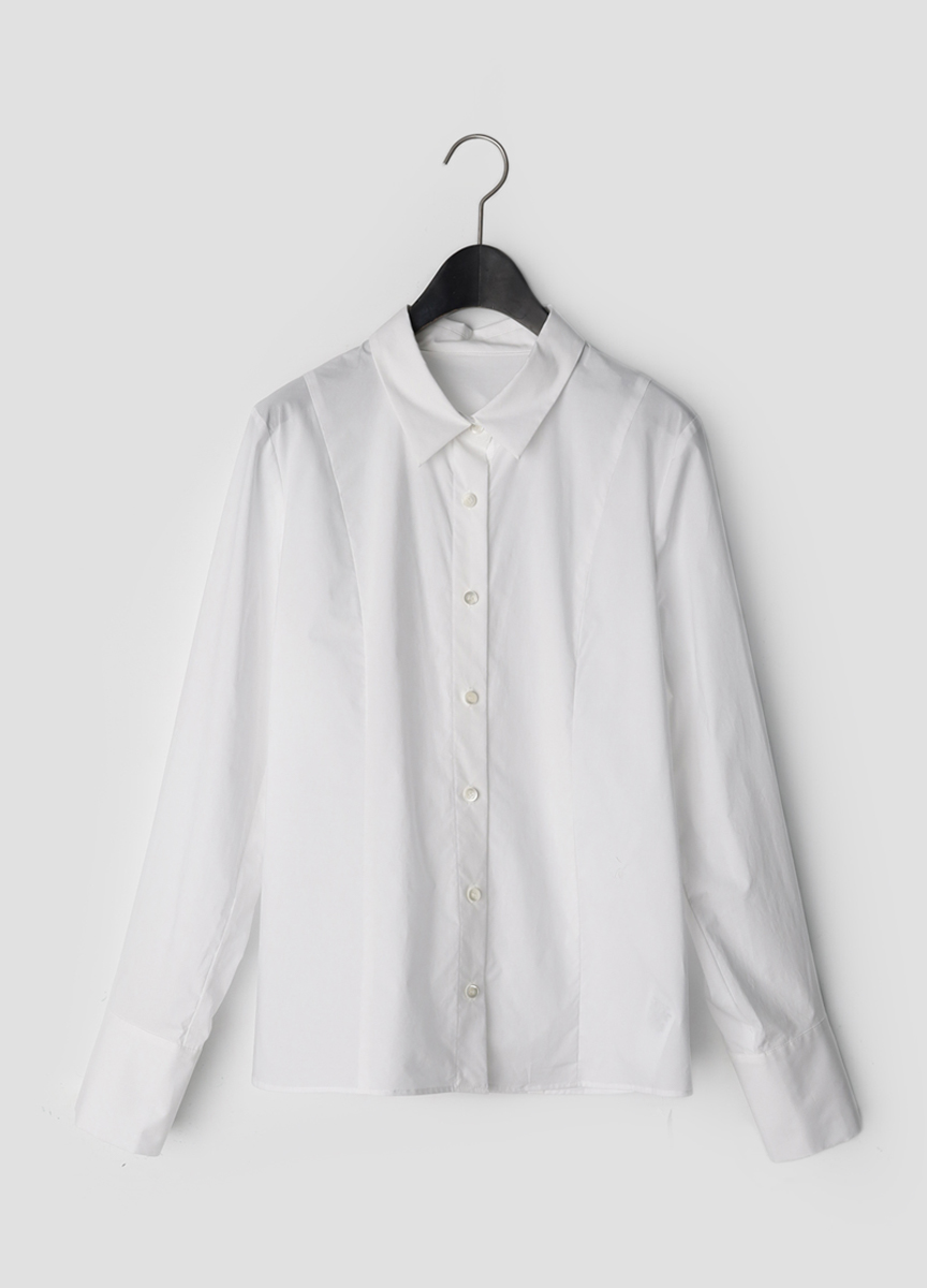 棉質雙釦設計襯衫