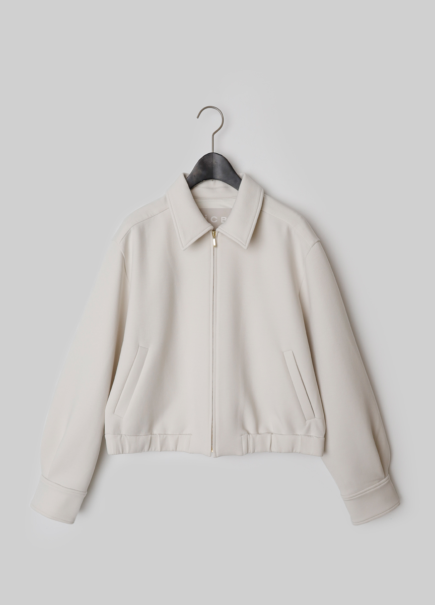 太空棉有領拉鍊外套